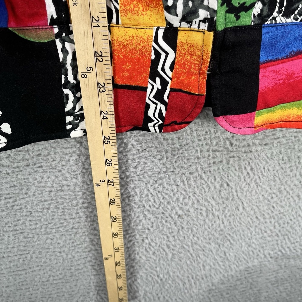 Vintage Erin London Jacket Medium Colorful Art Full Zip Lightweight - Picture 8 of 11